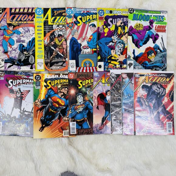 Superman Action Comics Annuals 1-8 10-13 Lot Vs Bizzaro Elseworlds Bloodlines - Picture 1 of 8